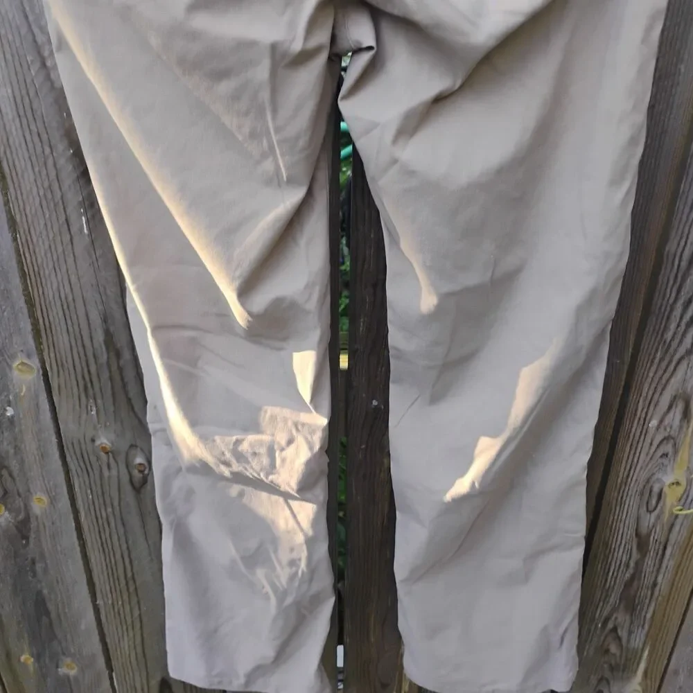 Prana Halle Hiking Pants Women 10 Regular Beige Tan Roll Up Convertible Cargo